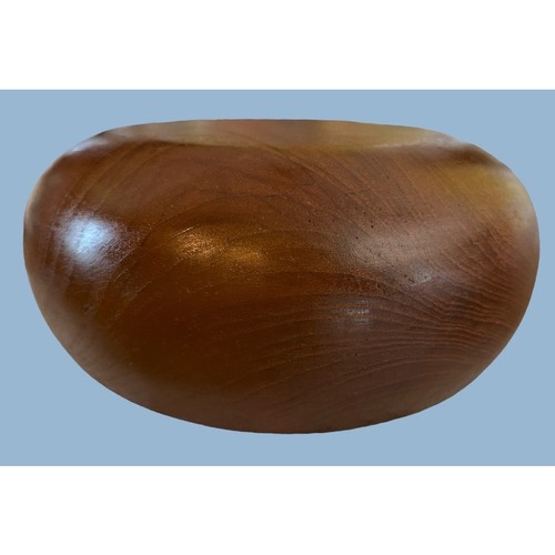 Vintage Runde Holz Nussbaum Schale Serviertisch Landschaft Deko Landhaus Bauernhaus Retro - Bild 7 von 9