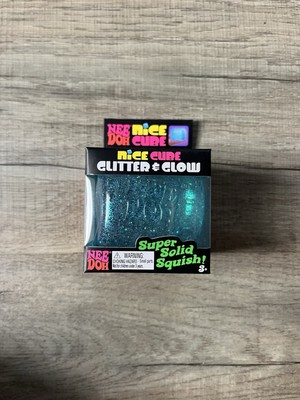 BRAND NEW hard to find Blue NeeDoh Sparkle Nice Cube Glitter & Glow