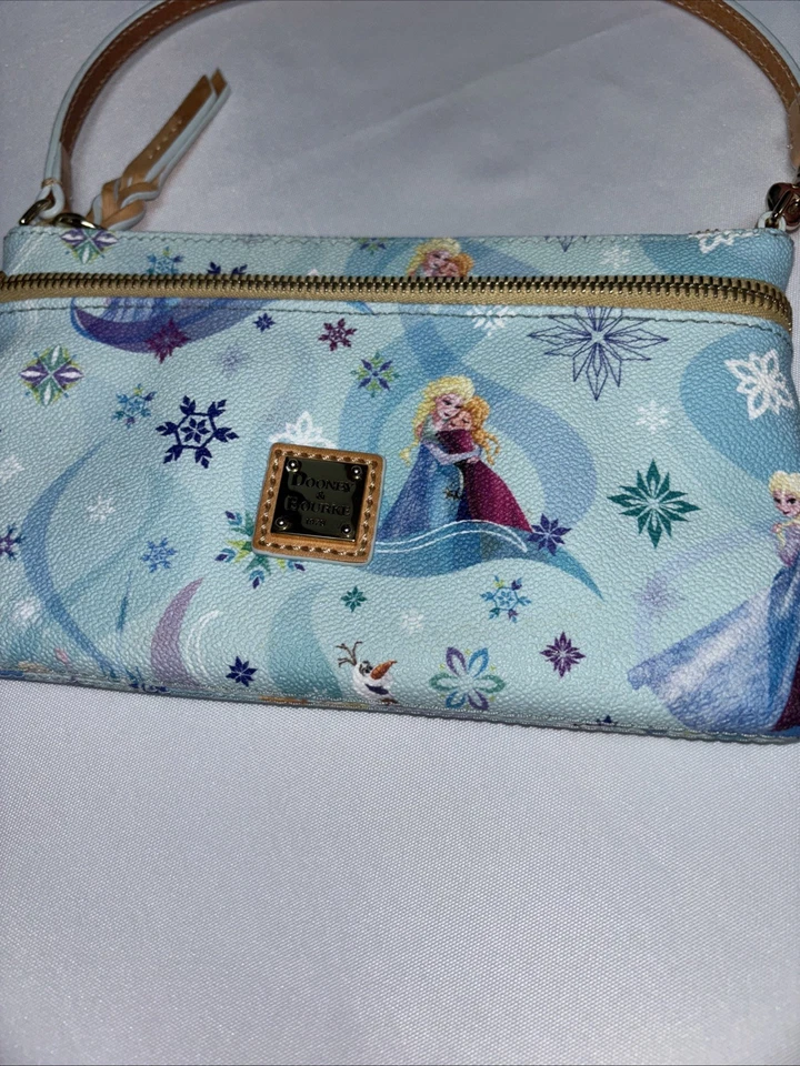 Disney Dooney & Bourke Frozen Wristlet Small Purse Anna Elsa Dust Bag - Image 3 of 4