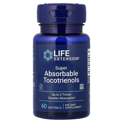 2 X Life Extension, Super Absorbable Tocotrienols, 60 Softgels