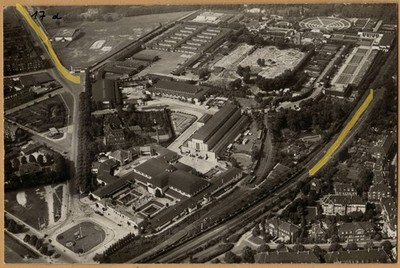17x11cm Archiv Foto 1935 Grugapark Reichsgartenschau Essen Reichsluftfahrtmin.