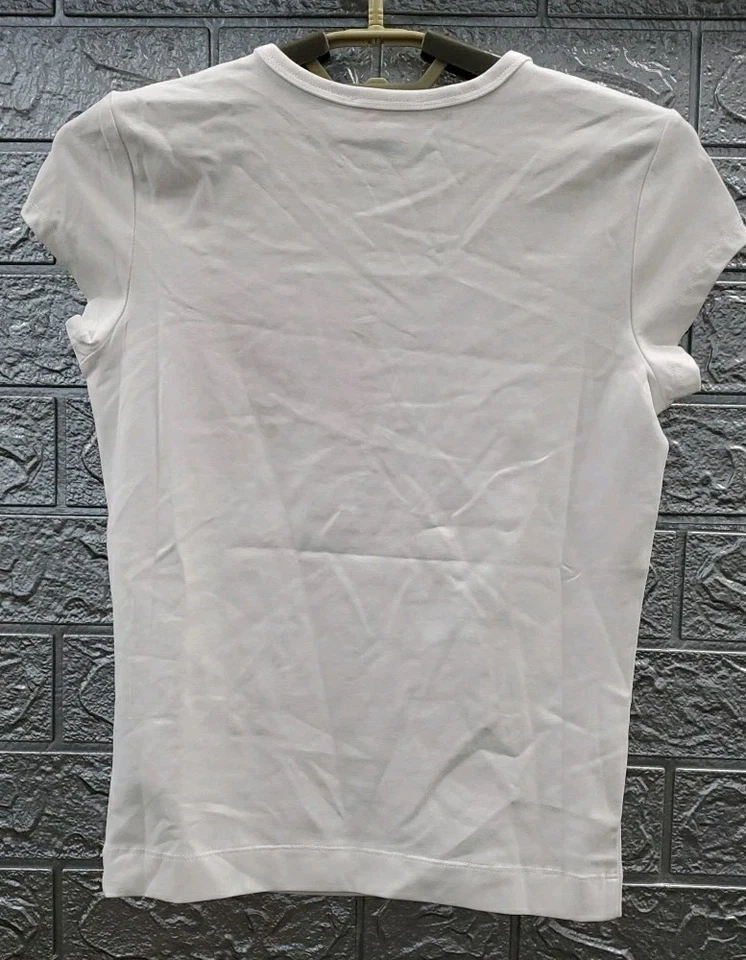New Diesel Angie Logo Cut Out Tee White Size XSmall - Image 3 of 4