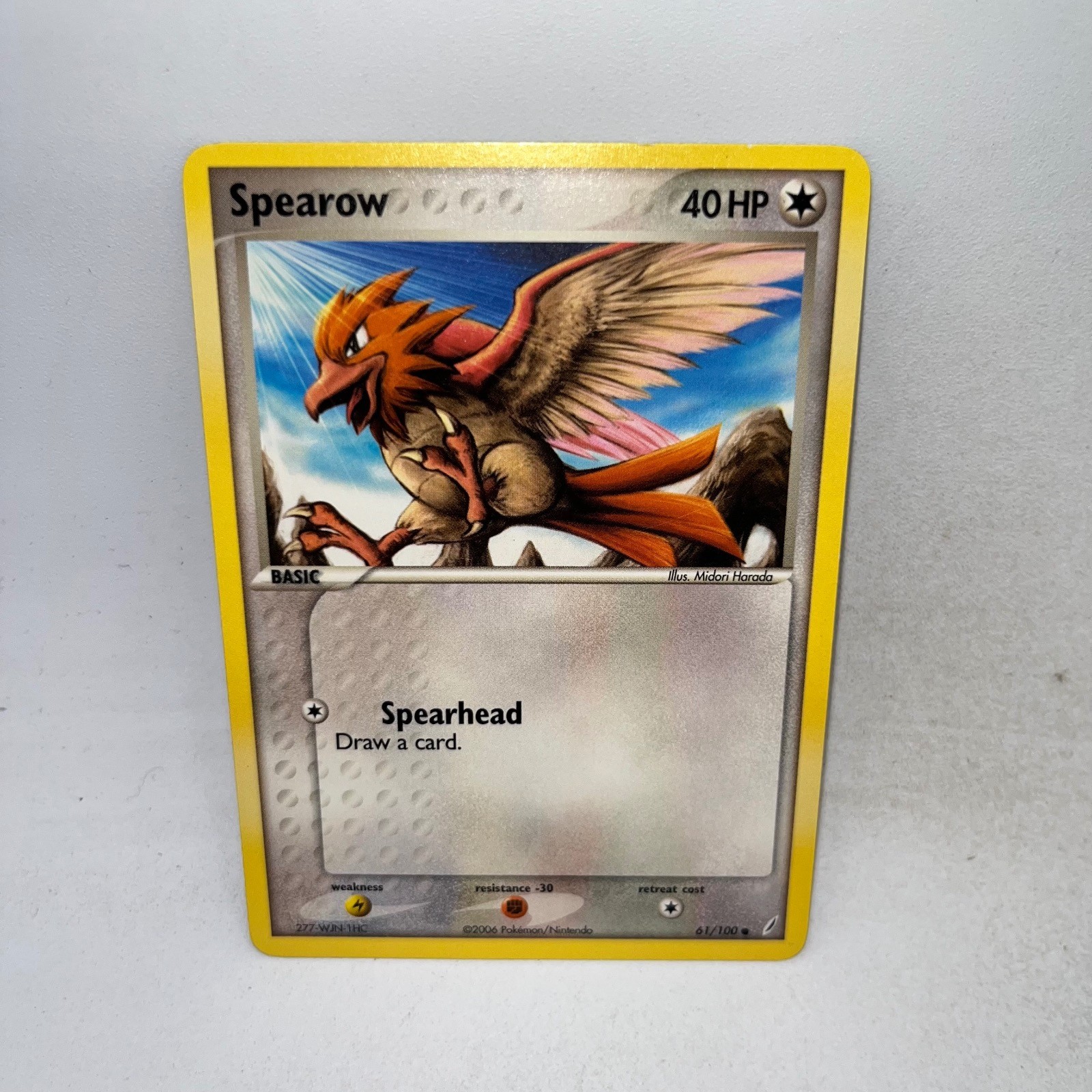 Spearow 61/100 Common Crystal Guardians Pokemon Lightly Played