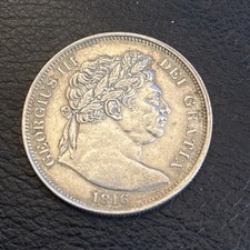 1816 George III silver Half Crown.
