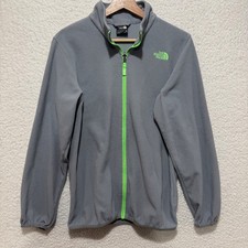 The North Face Kids Gray Fleece Full Zip Jacket Boy's Size XL 18 20