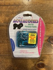 GPX Aquatones AM/FM Personal Radio Headphone Sealed See Thru Trans Aqua A2094