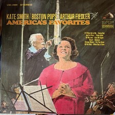 Kate Smith Boston Pops Arthur Fiedler America's Favorites LP Stereo RCA Victor …