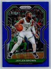 2020-21 Panini Prizm BLUE PRIZM #189 Jaylen Brown 53/199 Boston Celtics