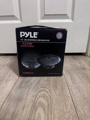 Pyle PLMR67W 6-1/2'' Dual Cone MARINE Waterproof Stereo Speaker System 120W
