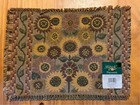 2 Sunflower Harvest Fall Placemats Tapestry Fringe Mini Florals Holidays — photo 5