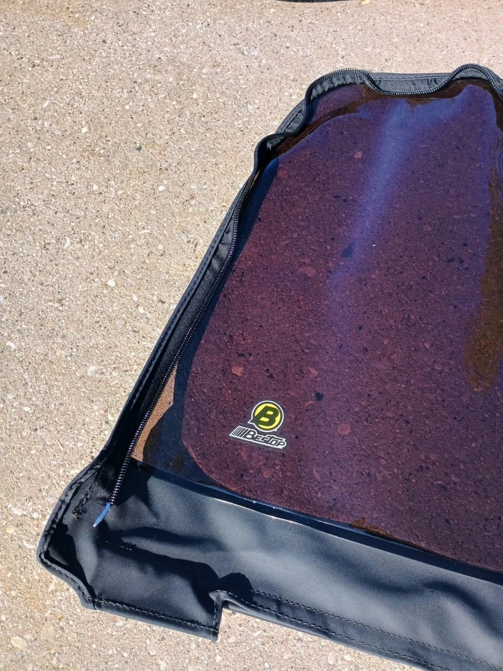 Kit de ventana tintada Bestop 58121-15 para Jeep Wrangler TJ 1997-2002 denim negro Foto 2 de 4