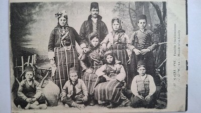 Macedonian Family, Mother, Father, Children, 1910, Gypsy