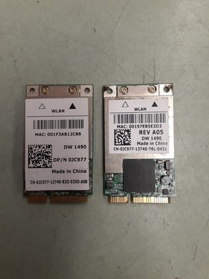 (2) Dell Broadcom Wireless Wifi Card DW1490 0JC977 BCM94311MCAG