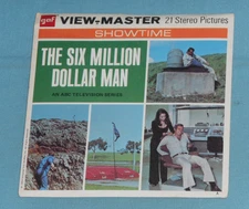 vintage THE SIX MILLION DOLLAR MAN VIEW-MASTER REELS packet with booklet