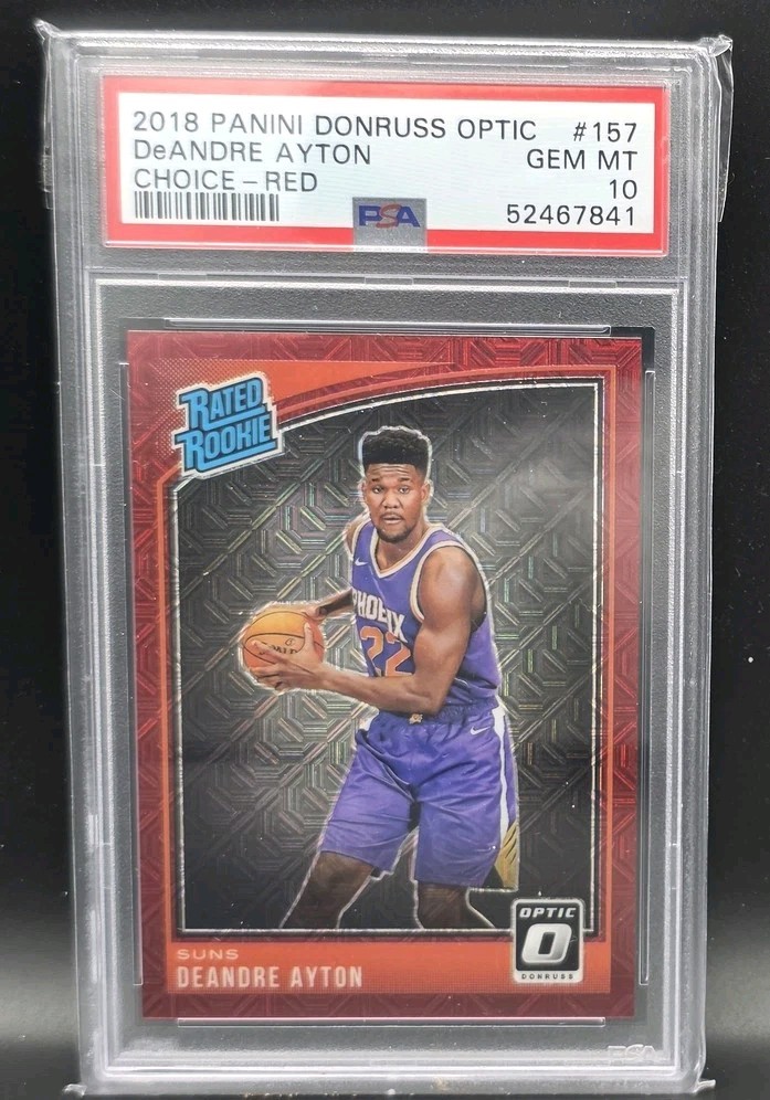 DeAndre Ayton 2018 Donruss Optic Choice Red Prizm #157 /88 PSA 10 RC