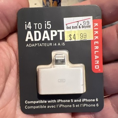 Kikkerland 30 PIN To Lightning Adapter for iPhone 5 and More XUS57 White