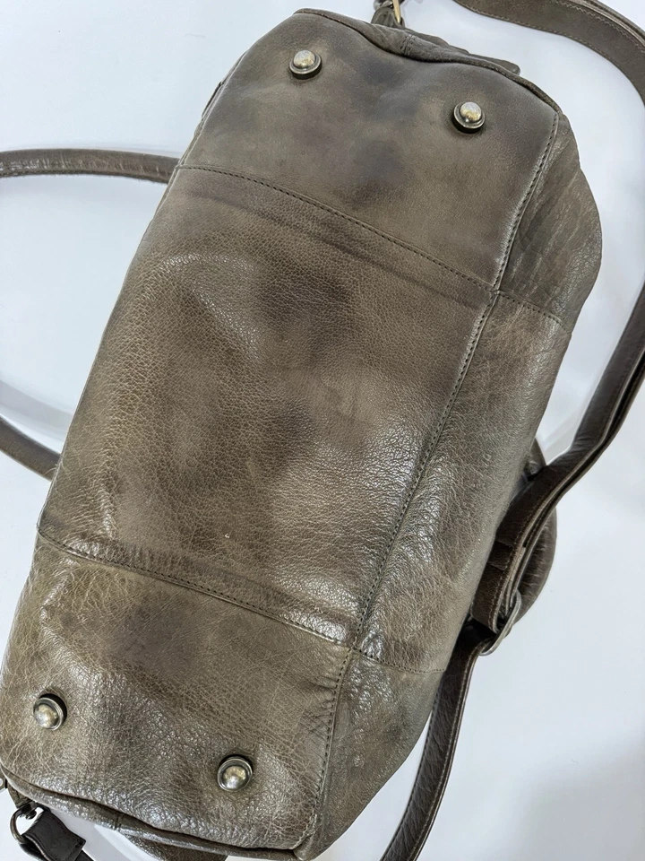 Bolsa satchel tiracolo Day And Mood marrom âmbar couro grande ombro - Imagem 3 de 4