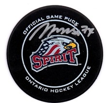 MICHAEL MISA SAGINAW SPIRIT GAME PUCK SIGNED AUTOGRAPHED PUCK W/ COA TEAM CANADA
