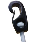 10  Nylon Bungee Hook for shock cords 3/16, 1/4 5/16 Kayak UV Resistance Lashing