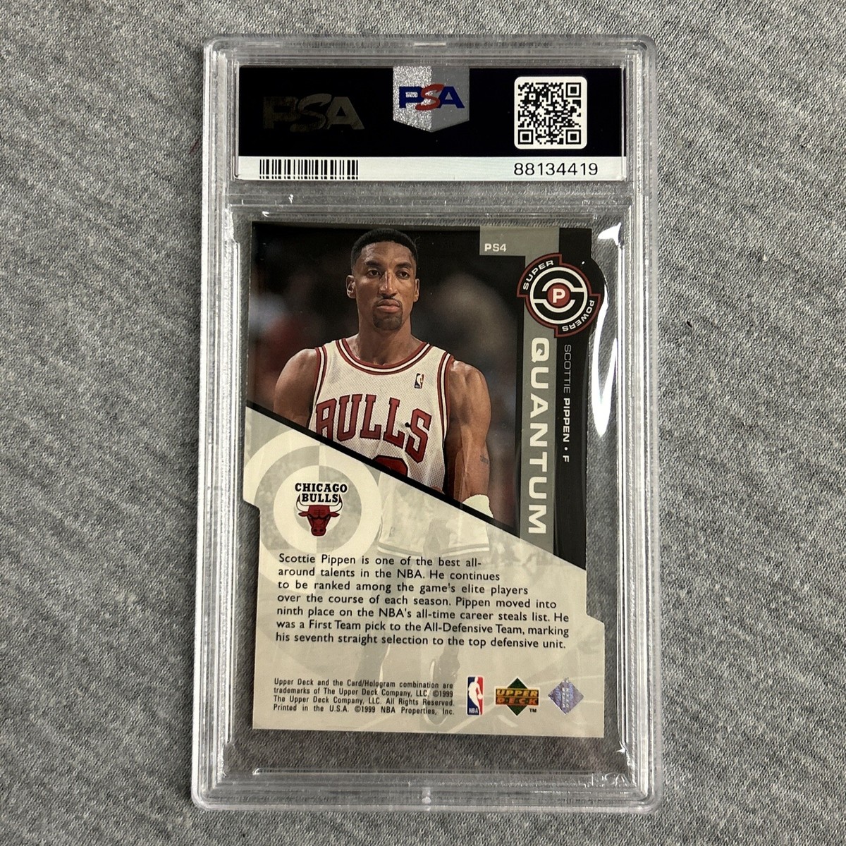 [COMPAGNO]★PUPPYKING MTM 1998 Upper Deck Super Powers PS4 Scottie Pippen Quantam