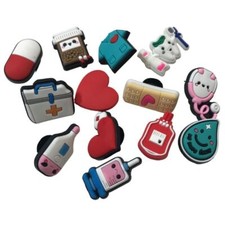 Dentist Doctor 13 Shoe Charms sandal Jewlry Nurse clog pvc wristband bracelet