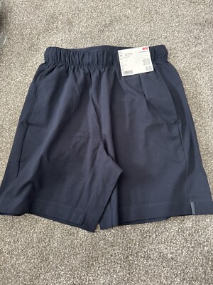Uniqlo Shorts Navy Blue Extra Small XS Woven Polyester Sports DD - Main Image