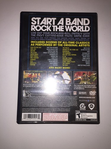 Rock Band (Sony PlayStation 2, 2007) en caja probado envío rápido - Imagen 2 de 5