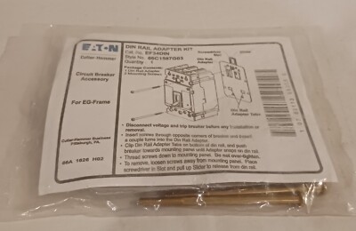 Eaton DIN Rail Adapter Kit EF34DIN For EG-Frame. New. (Lot of 2) Free Shipping