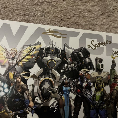 OVERWATCH Poster from 2014 Blizzcon Signed by Dev team - Picture 16 of 19