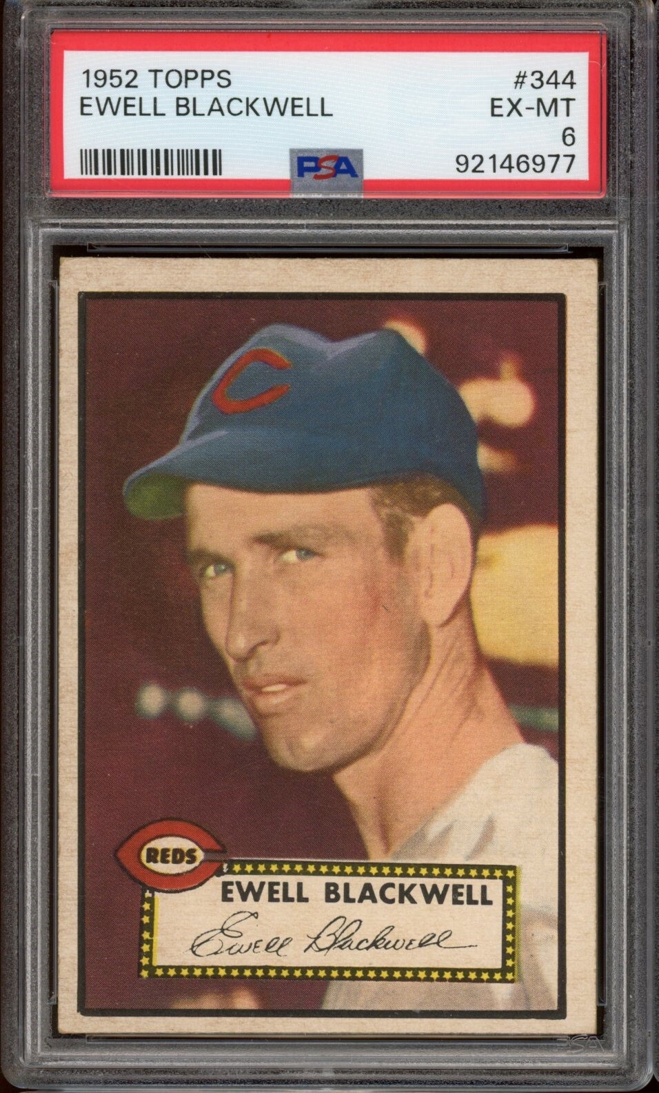 1952 Topps Baseball #344 Ewell Blackwell PSA 6