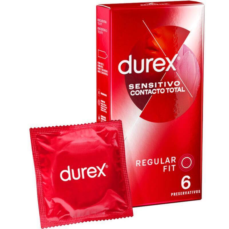 Durex - Preservativi Sensitive Contatto Totale 6 Unità