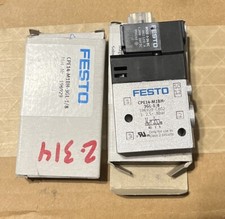 2- Festo 196929 Model CPE14-M1BH-3GL-1/8 Air Solenoid Valve (lot Of 2)