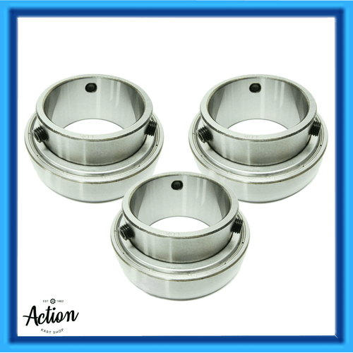 GO KART 50MM AXLE BEARING 80MM FREESPIN THREE PACK BEST RACE SET SB208-50/ZZC4  - Foto 1 di 5