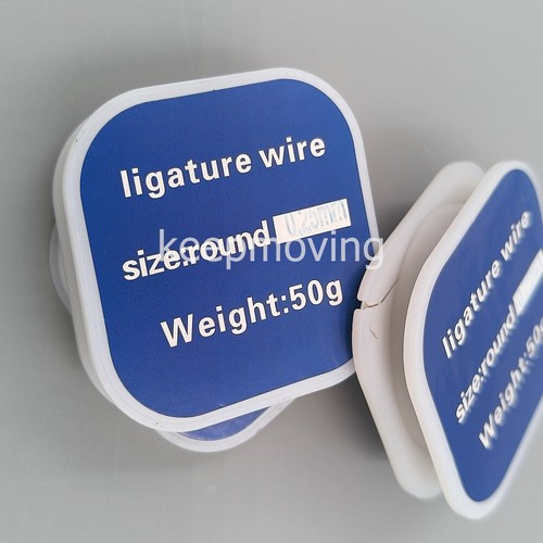 Bobina chirurgica linea filo legatura ortodontica dentale rotonda 25mm/.010" 50g 1 rotolo - Foto 12 di 22