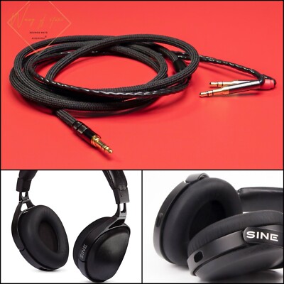 HiFi Audio Cable Wire For AUDEZE SINE Headphone Pure Silver Occ