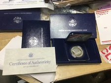 1987 Silver Dollar U.S. Constitution Commemorative Coin+Box+COA, at Silver Melt