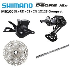 Shimano DEORE 12S M6100 Gruppo 4pz Deragliatore Catena Cassetta Cambio Destro