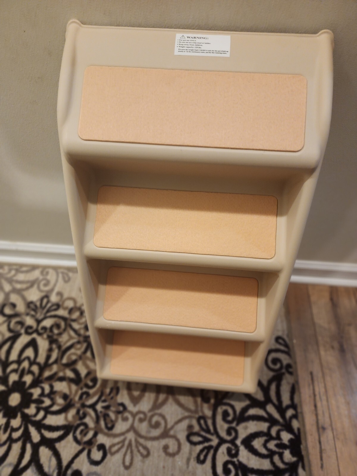 Foldable Pet Stairs Portable Dog Steps Ramp for Bed Car PETMAKER 120lb