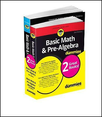 Basic Math & Pre-Algebra For Dummies Book + Workbook Bundle by Mark Zegarelli...