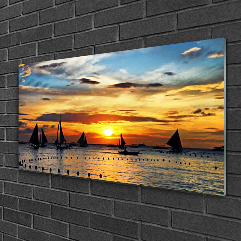 Tableau sur verre Tulup 100x50 cm pour illuminer un salon sombre