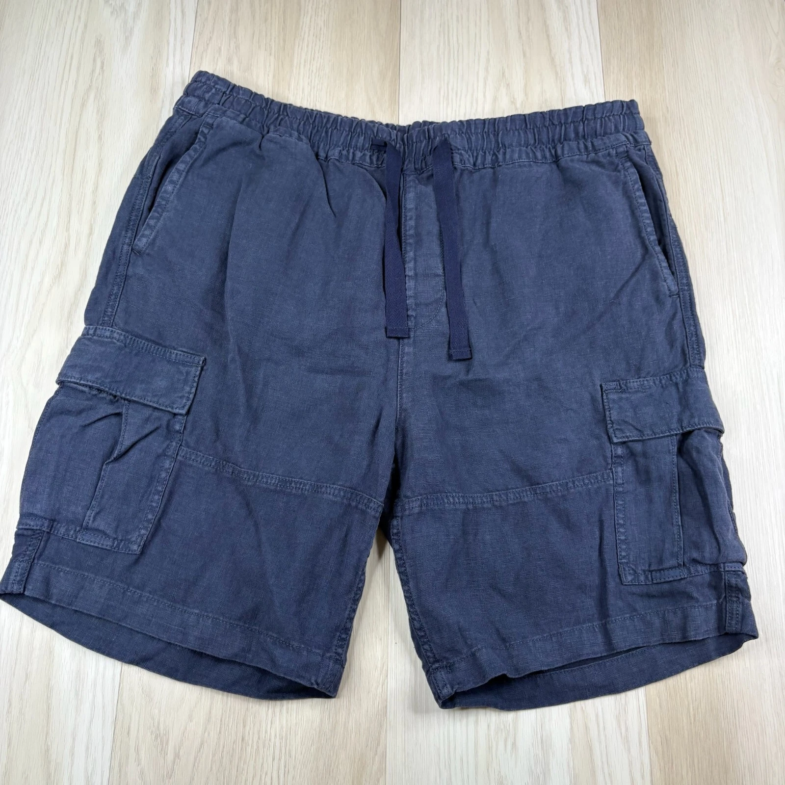 NWT Joe's Jeans Mens Navy Blue Drawstring Waist Moderst Corgo Shorts Size XL