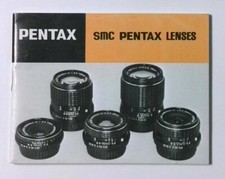 Vintage Pentax SMC Lenses Instruction Manual Camera Guide Booklet