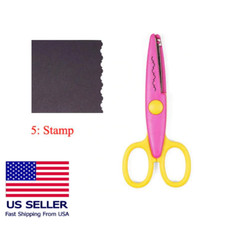 Art Scissors Paper Cut Office School Art Stamp Wave Ruffle Edge Design Craft