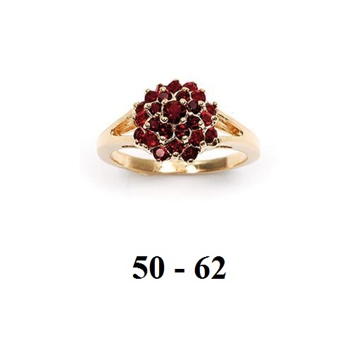 Bague Fleur Améthyste Cz Plaqué Or 18K - Taille 58 - Dolly-Bijoux - Neuf Avec étiquettes