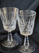 Waterford Rosslare Crystal Water Goblets 6 3/4" Set of 2 Pattern 1968 - 2017