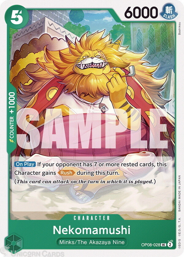OP08-028 Nekomamushi : Uncommon English One Piece TCG Card : OP08: Two Legends