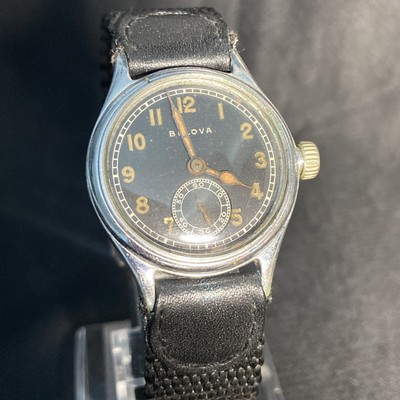 Vtg WW2 Bulova Military USA Army Original Mens