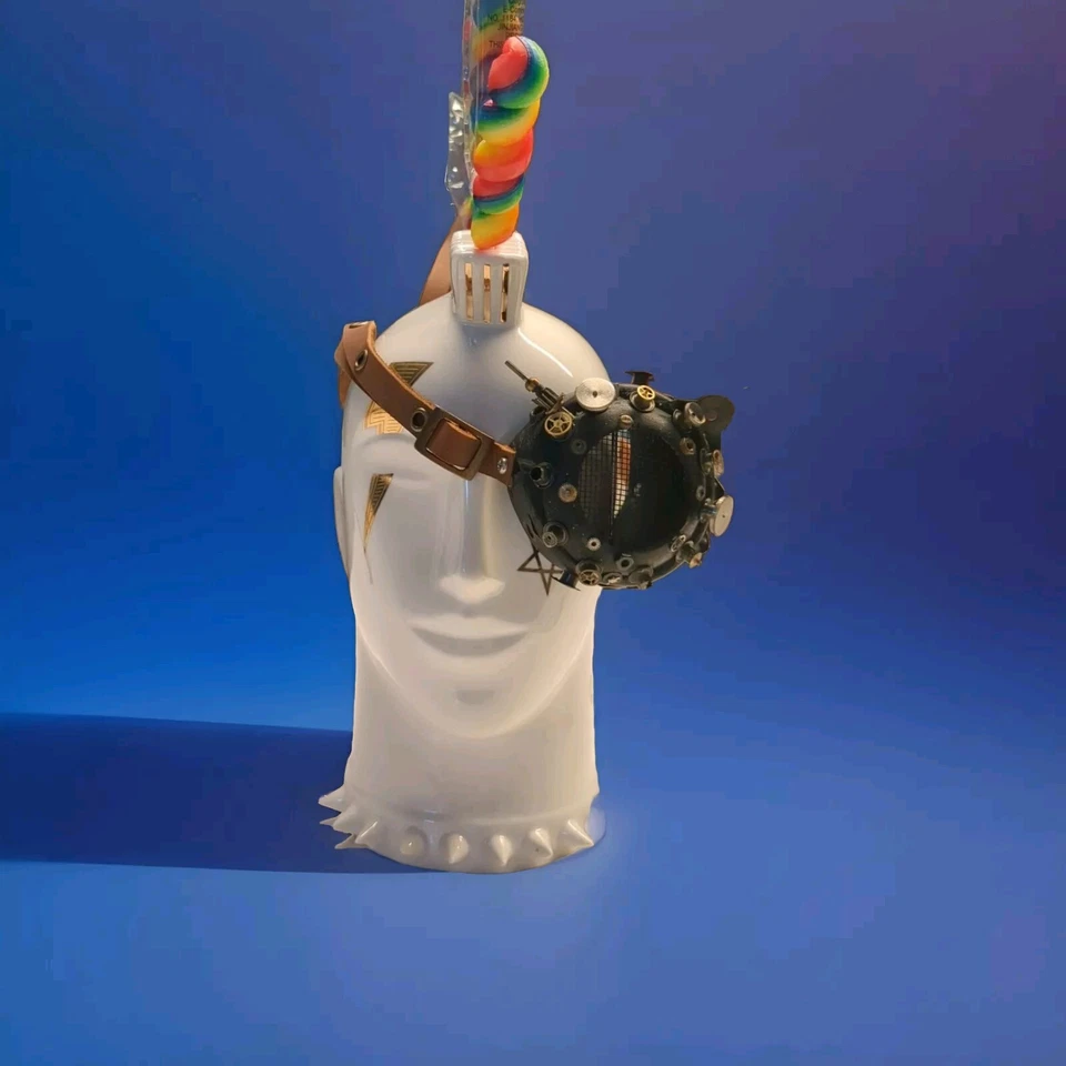 Halloween Steampunk Bucanero Parche Ojo Pirata Disfraz Esqueleto Cabeza Calavera Foto 4 de 4