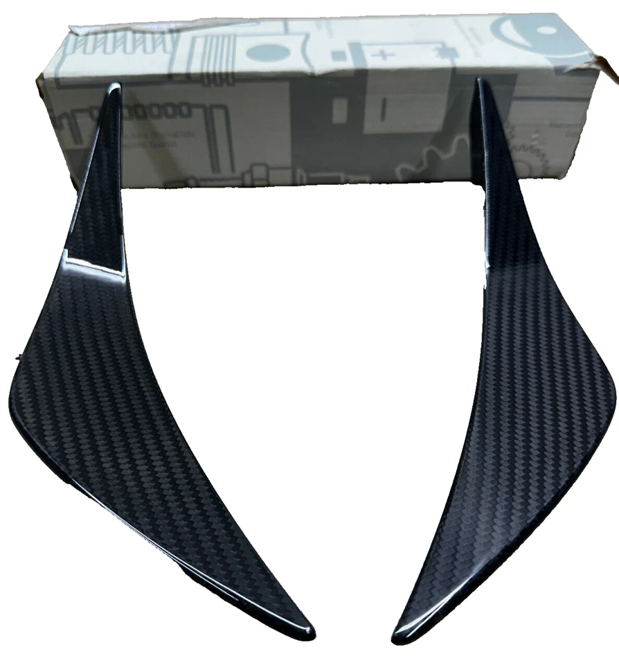 Mercedes SLS AMG C197 Front Bumper Carbon Spoiler Winglets Set A1978850138 - Image 2 of 4