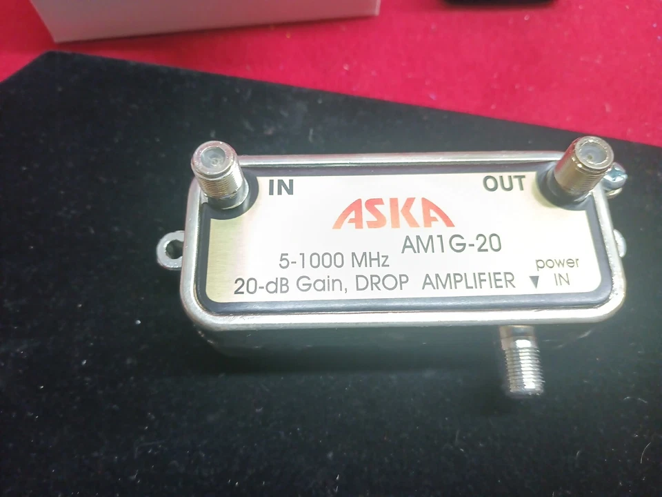 Aska AM1G-20 Distribution Amplifier 5-1000 MHz 20 dB Gain NEW FREE SHIPPING! - Image 3 of 4